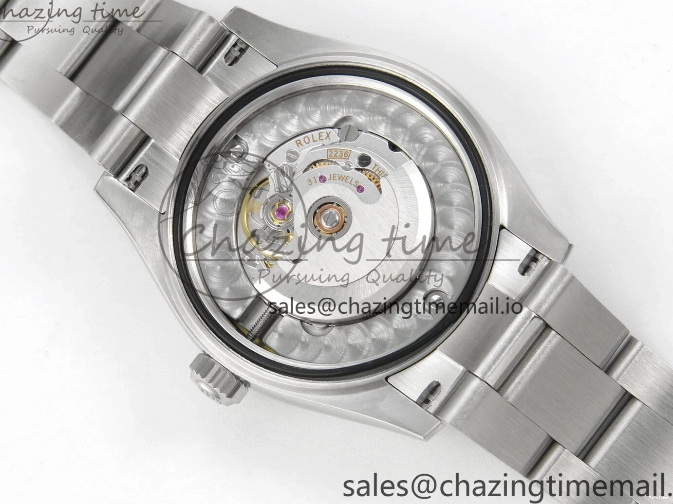 MiroTime 0118 SmoothTexture DateJust 31 278274 THBF 1:1 Best Edition 904L Steel Brown Roman Dial Diamonds Bezel on SS Oyster Bracelet HZ Cal. 26